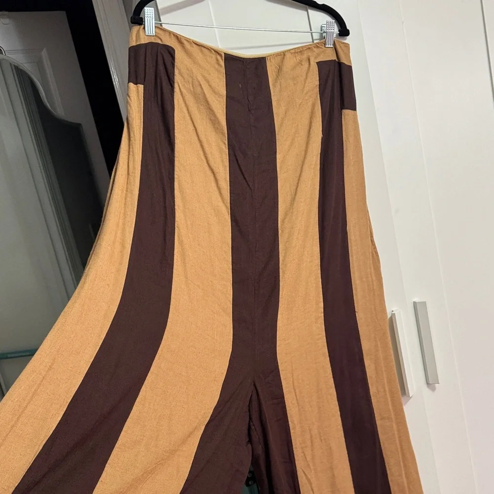 Brown/Tan Free People Eden jumpsuit xl - Picture 4 of 4